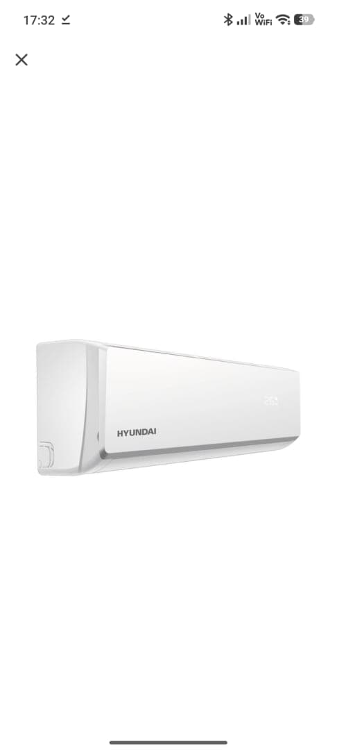 Aire Acondicionado Convencional HYUNDAI 12000 Btu 110 V