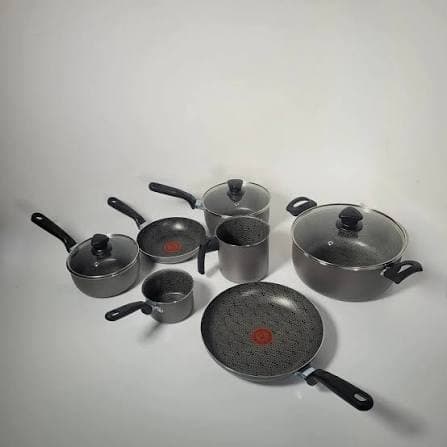 Batería 10 Piezas Antiadherente Gris Imusa